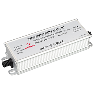 Блок питания ARPV-24200-A1 (24V, 8.3A, 200W) (Arlight, IP67 Металл) | Arlight 033092