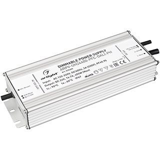 Блок питания ARPV-UH24400-PFC-DALI-PH (24V, 16.7A, 400W) (Arlight, IP67 Металл, 7 лет) | Arlight 025655