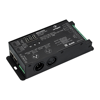 Декодер SMART-K15-DMX (12-36V, 4x8A) (Arlight, IP20 Металл) | Arlight 023823