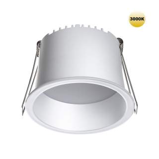 359234 SPOT NT23 282 белый Светильник встраиваемый светодиодный IP20 LED 9W 220V 540Лм 3000К TRAN | Novotech NT359234