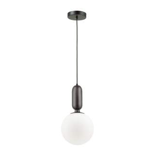 4668/1 PENDANT ODL20 471 черный/белый Подвес E27 1*40W (тип лампы СВЕЧА) 220V OKIA | Odeon Light OL4668/1