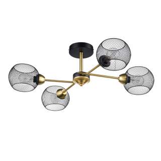 8247/4C COUNTY LN25 000 черный/бронза, металл Люстра потолочная Е27 4*60W 220V TUNARA | Lumion LN8247/4C