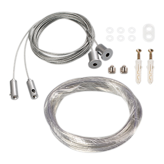 Подвес токопроводящий ARL-2x2m Set SILVER (Pad 9x2mm, 2x18AWG) (Arlight, провод 2x0.75) | Arlight 019391(1)