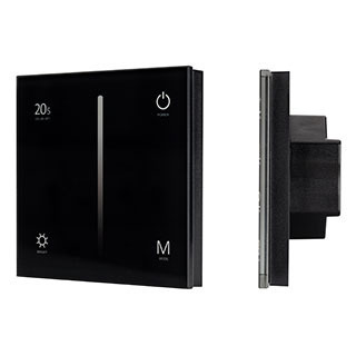 Панель SMART-P35-DIM-IN Black (230V, 0-10V, Sens, 2.4G) (Arlight, IP20 Пластик) | Arlight 028113