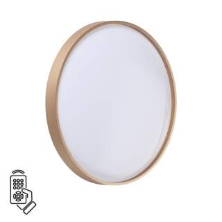 7783/DL TAN SN 000 Светильник пластик/белый/золото LED 48Вт 3000-6000К D398 IP43 пульт ДУ GABY | Sonex SN7783/DL
