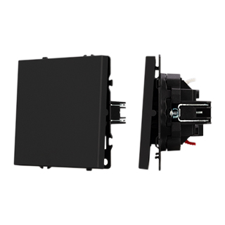 Механизм выключателя одноклавишный проходной SWT-NOBE-MKP1-SFPL-BK (230V, 10A) (Arlight, -) | Arlight 054246