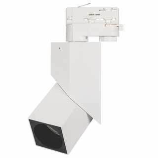 Светильник LGD-TWIST-TRACK-4TR-S60x60-12W Warm3000 (WH-BK, 30 deg) (Arlight, IP40 Металл) | Arlight 026764