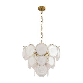 8320/5 MODERNI LN латунь/белый, металл/стекло Люстра E14 5*40W 220V CHIPSY | Lumion LN8320/5