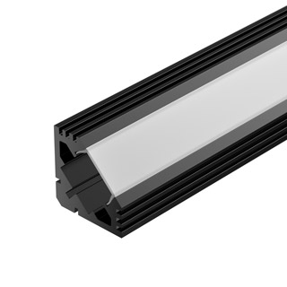 Профиль PDS45-T-2000 ANOD Black RAL9005 (Arlight, Алюминий) | Arlight 020897