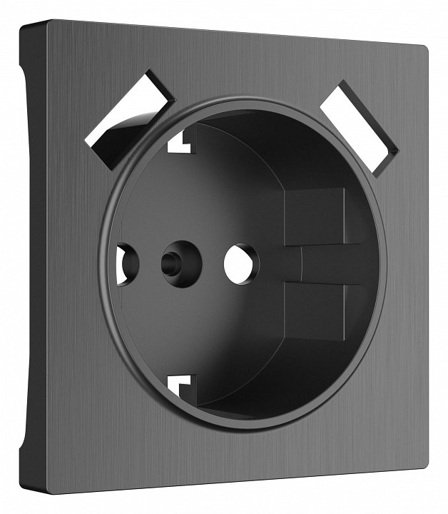 Накладка для розетки с заземлением и 2хUSB Werkel графит рифленый W1179504 | Werkel WRKa050746