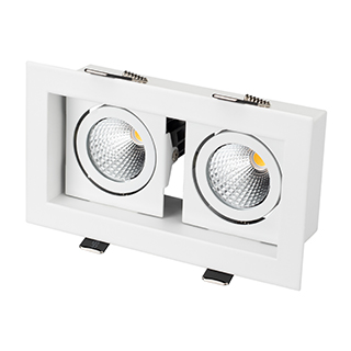 Светильник CL-KARDAN-S180x102-2x9W White (WH, 38 deg) (Arlight, IP20 Металл) | Arlight 024128