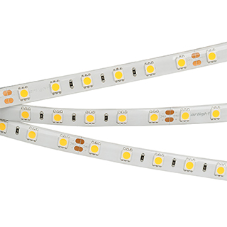 Лента RTW 2-5000SE 24V Cool 2x (5060, 300 LED, LUX) (Arlight, 14.4 Вт/м, IP65) | Arlight 016847