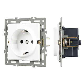 Механизм электрической розетки SCT-GP-MEU-PL-WH (250V, 16A) (Arlight, -) | Arlight 043739