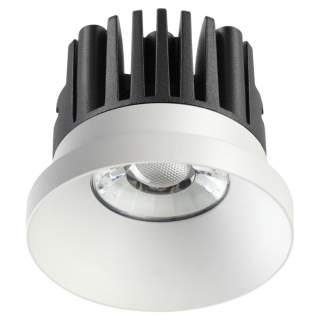 357585 SPOT NT18 287 белый Встраиваемый светильник IP44 LED 3000K 10W 100-265V METIS | Novotech NT357585