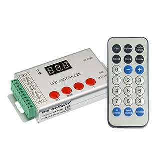 Контроллер HX-802SE-2 (6144 pix, 5-24V, SD-карта, ПДУ) (Arlight, -) | Arlight 022992