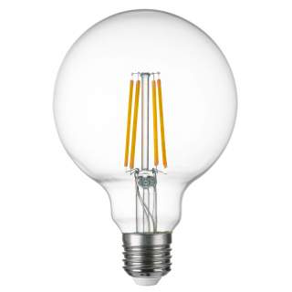 933102 Лампа LED FILAMENT 220V G95 E27 8W=80W 720LM 360G CL 3000K 30000H (в комплекте) | Lightstar LS933102