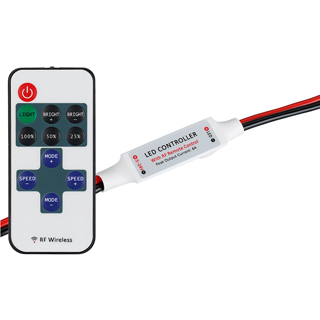 Диммер LN-RF11B-MINI-Wires(12-24V,72-144W,ПДУ11кн) (Arlight, IP20 Пластик, 1 год) | Arlight 017539