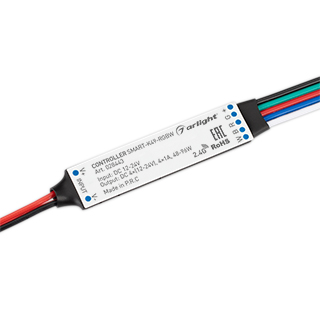 Контроллер SMART-K49-RGBW (12-24V, 4x1A, 2.4G) (Arlight, IP20 Пластик) | Arlight 028443