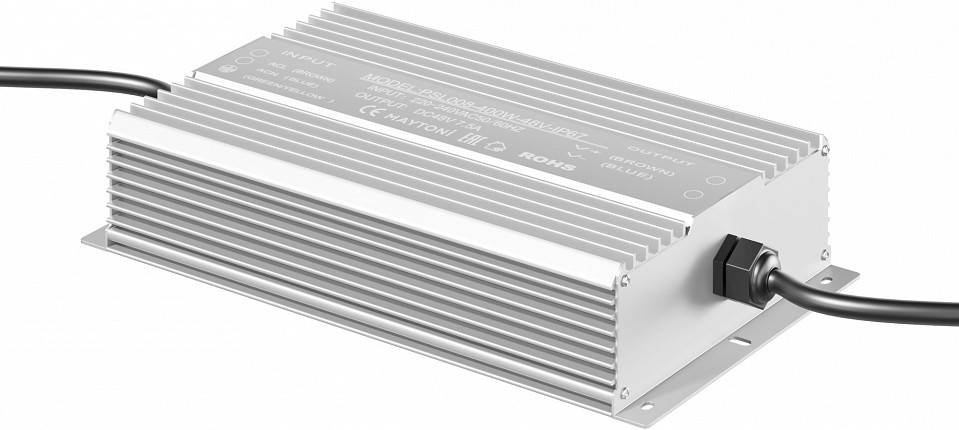 Блок питания с проводом Maytoni Power Supply Magnetic PSL008-400W-48V-IP67 | Maytoni MYPSL008-400W-48V-IP67