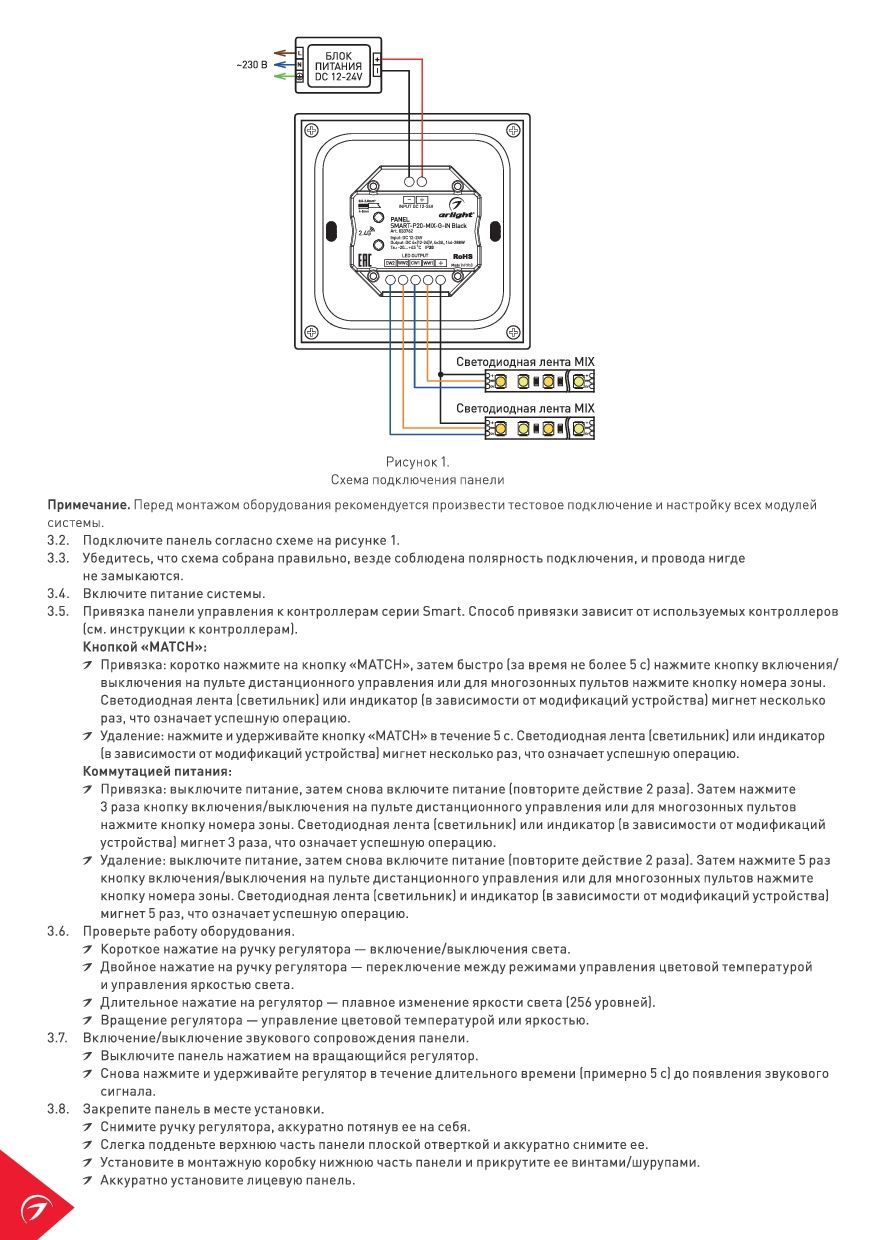 Arlight 025137 Панель Rotary SMART-P20-MIX (12-24V, 2.4G) (Arlight, IP20  Пластик) - купить в Москве. Цена - 5 772.79 руб.